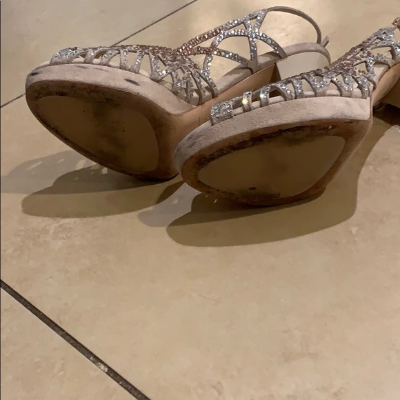 Grey Met Rhinestone Heels - Picture 6 of 8